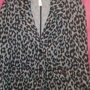 Charter Club animal print jacket